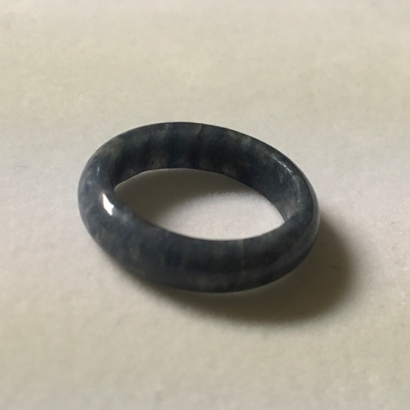 Blue Aventurine Natural Gemstone Ring - Size 8 - Picture 5 of 6